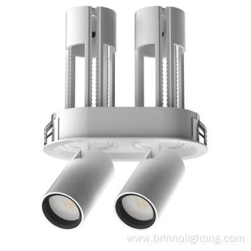 2*6w led double head stretch adjustable spot light